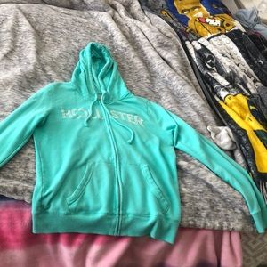 Blue Hollister jacket